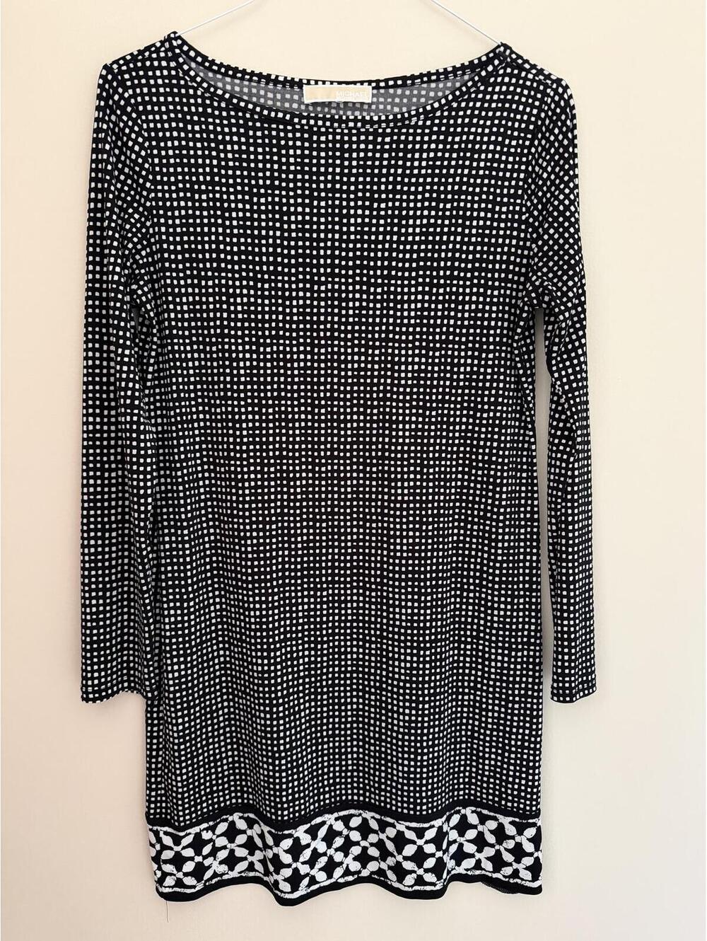 M/L Michael Kors black & white dress